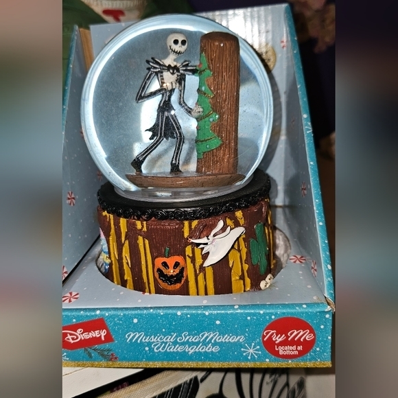 Nightmare Before Christmas Musical Snowmotion Waterglobe Walgreens Jack Walgreen - Picture 1 of 7
